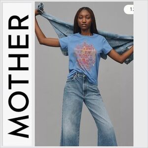 LN MOTHER lil goodie goodie tee top in blue up in smoke S/M